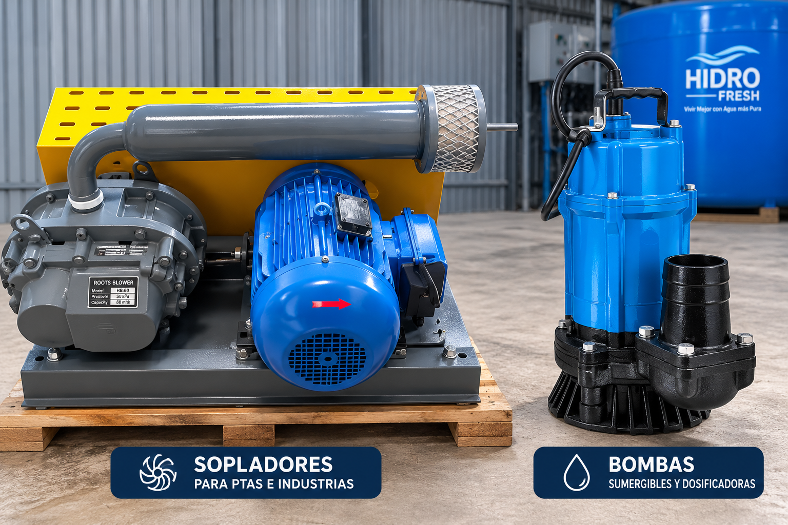 Bombas y Sopladores Hidro Fresh